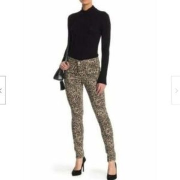 Democracy Brindle Olive Animal Print Jean - Picture 5 of 5